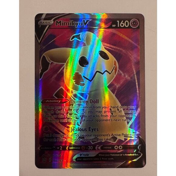 Pokemon Mimikyu V Full Art Holo 148/163 2021 NM - Picture 1 of 2